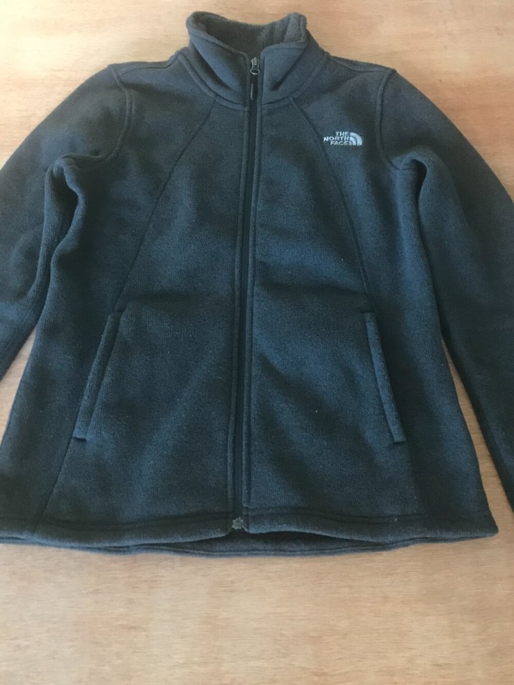 The North Face Fleece Jacket Women M Black Full Zip Pocket Long Sleeve Outdoor